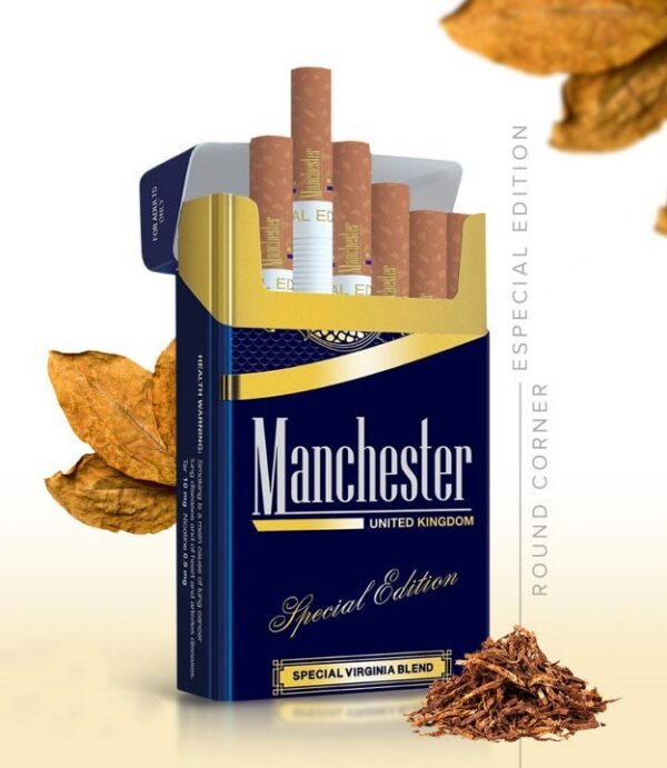 Manchester United Blue Cigarettes health reference on TobaccoScope