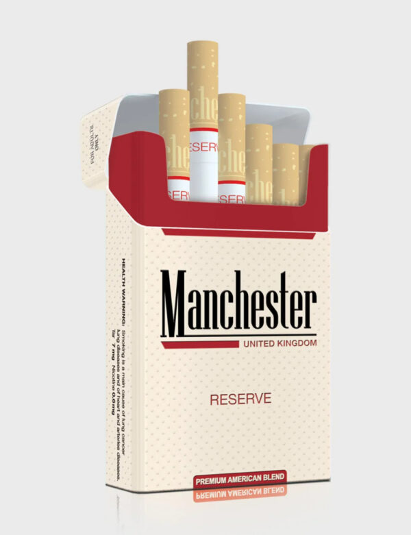 Manchester United Kingdom Reserve Cigarettes health reference on TobaccoScope