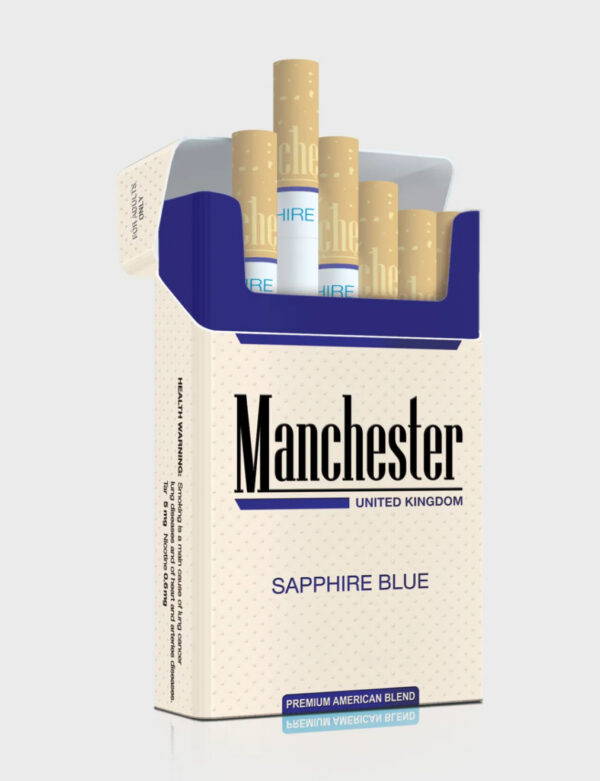 Manchester United Kingdom Sapphire Blue Cigarettes health reference on TobaccoScope