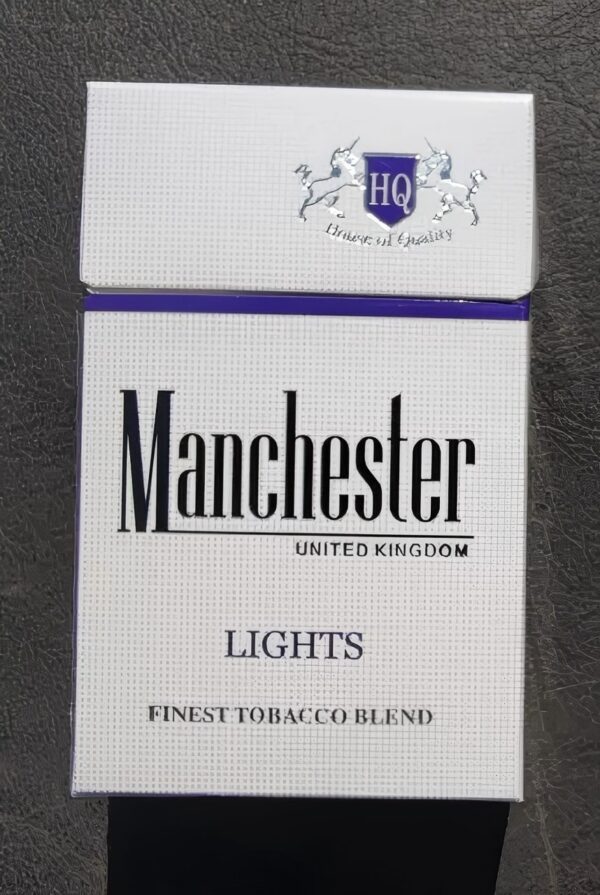 Manchester Light Blue Cigarettes health reference on TobaccoScope