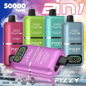 Fizzy Twins 50000 Puffs Double Flavor Dual Tank 50K [strict-source:b590318c8b51ae8e]