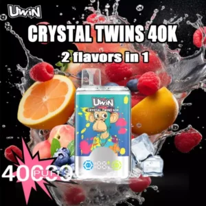 Uwin RandM Twins Crystal 40000 Puffs Double Flavor [strict-source:71b2b9e895db18bb]