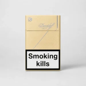 Davidoff Gold packaging photographed for a product, label, and adult-use facts page