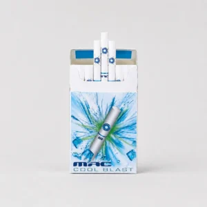MAC Cool Blast packaging photographed for a product, label, and adult-use facts page